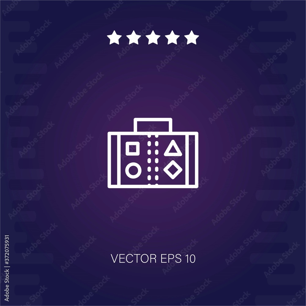 baggage vector icon modern illustration baggage vector icon modern illustration