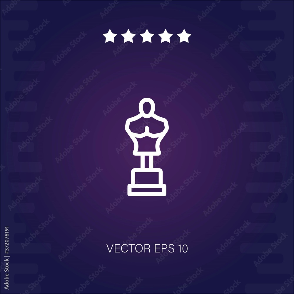 boxing mannequin vector icon modern illustration boxing mannequin vector icon modern illustration