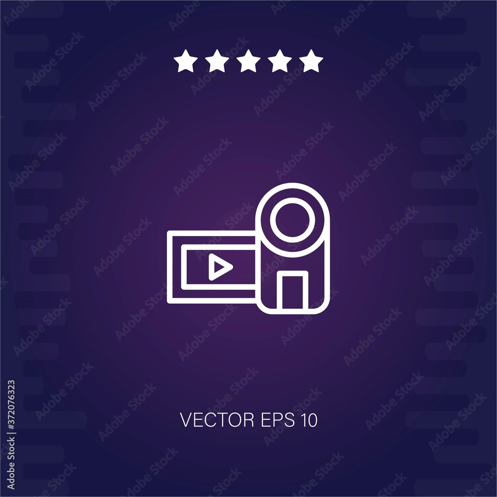 camcorder vector icon modern illustration camcorder vector icon modern illustration