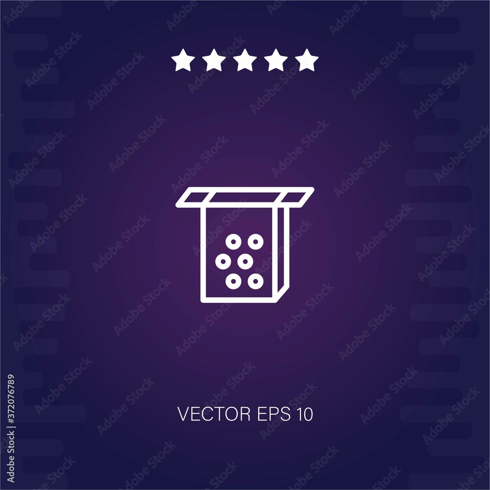 cornflakes open box vector icon modern illustration cornflakes open box vector icon modern illustration