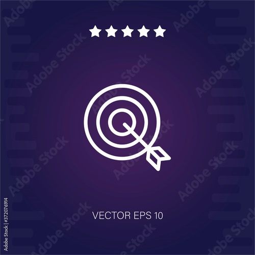 dart board vector icon modern illustration