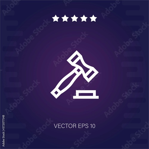 hammer vector icon modern illustration