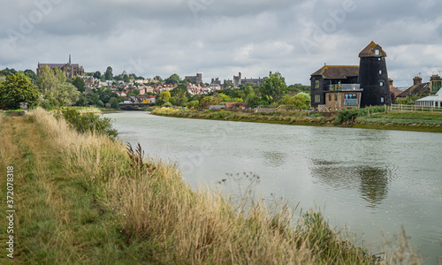 Arundel City from the River Arun