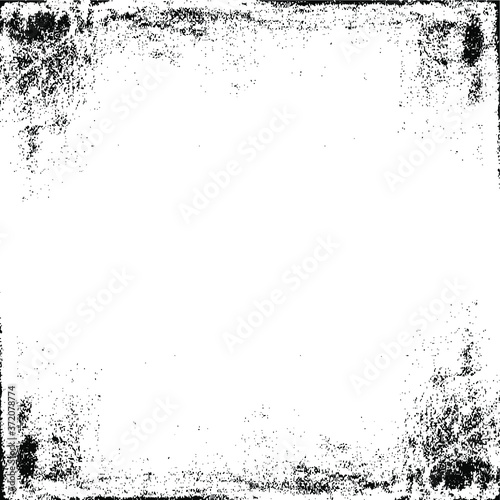 Scratched Frame. Grunge Urban Background Texture Vector. Dust Overlay. Distressed Grainy Grungy Framing Effect. Distressed Backdrop Vector Illustration. EPS 10.