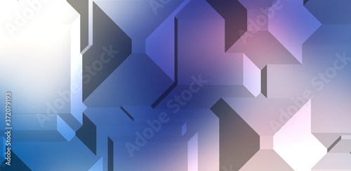 Polygonal background. Colorful wallpaper with geometric design. Digital 3d illustration.