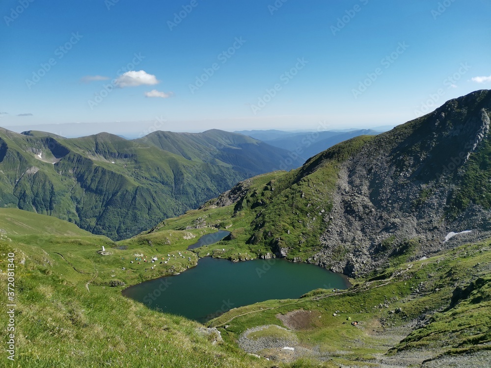 Naklejka premium lake in the mountains