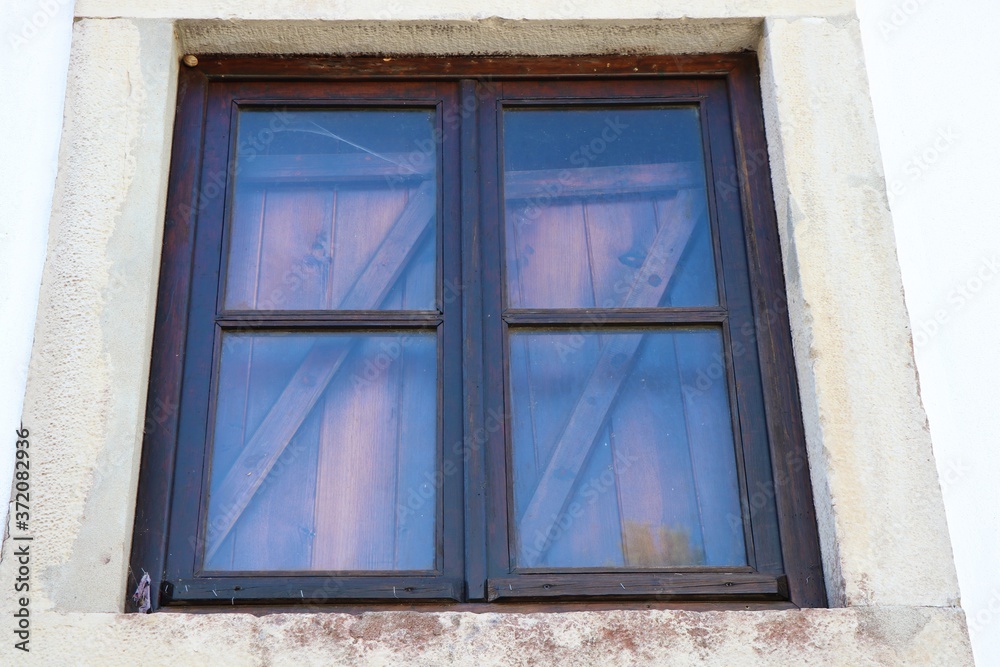 mediterranean traditional window old building