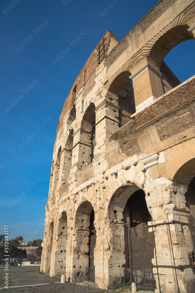 External view of the Colosseum, Rome, Italy