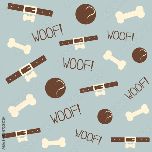 Dog elements pattern. Dog icon