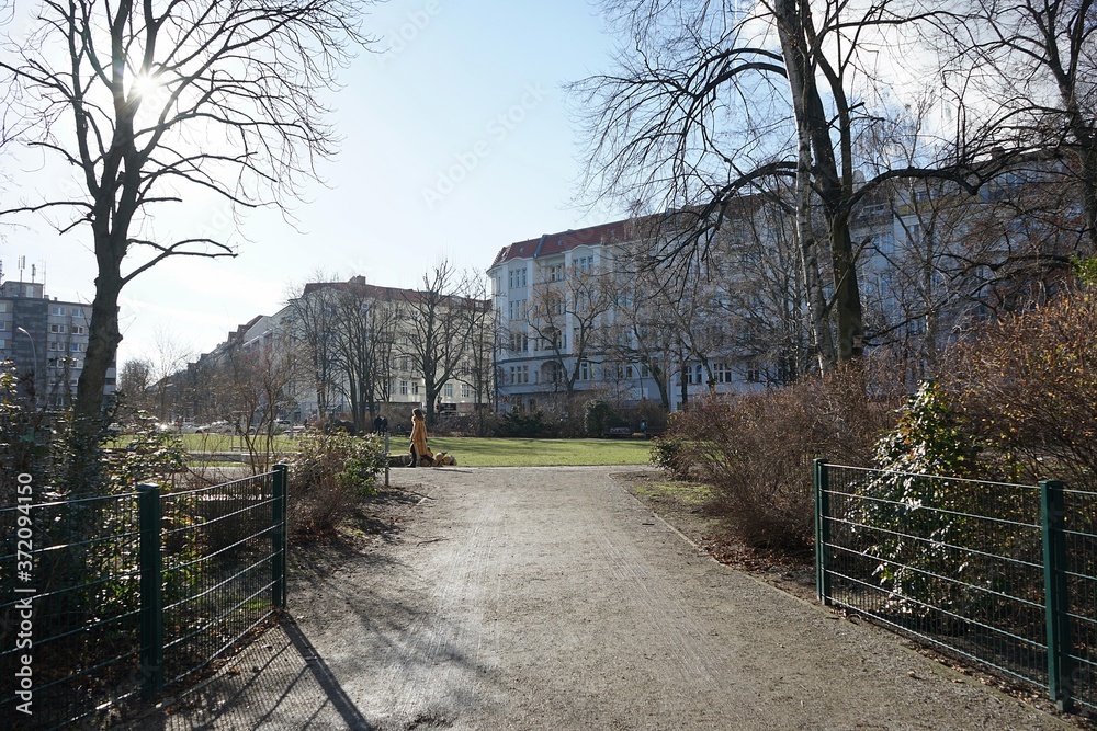Berlin, Germany_04, February 2019_Winter View of Bayerischer Platz. Berlin, Germany_04, February 2019_Winter View of Bayerischer Platz.