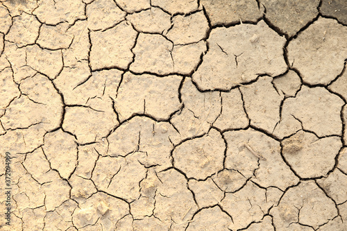 background of dry cracked soil