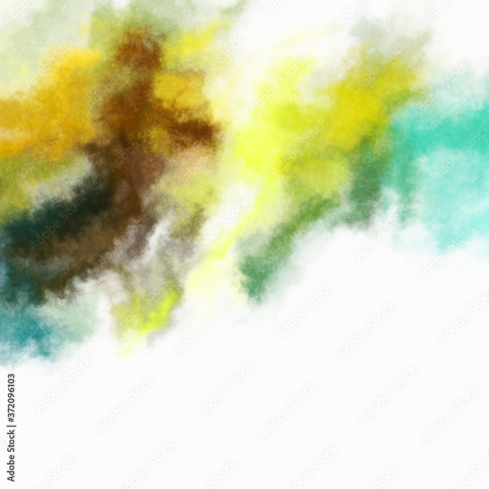 Watercolor painted background. Abstract Illustration wallpaper. Brush stroked painting. 2D Illustration.