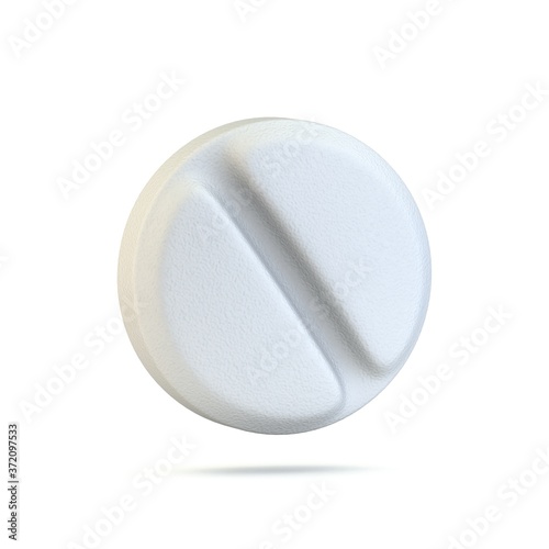 Single medical pill 3D