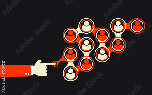 start spreading information using social network by pushing a right button 