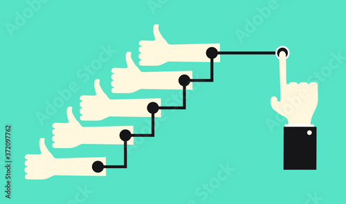  opinion manipulation - push a button to get multiple supporters 