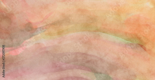 Soft watercolor wallpaper. Artistic painting with softly brushed colors. Pastel colors dabbed background. Painted abstract wall art.