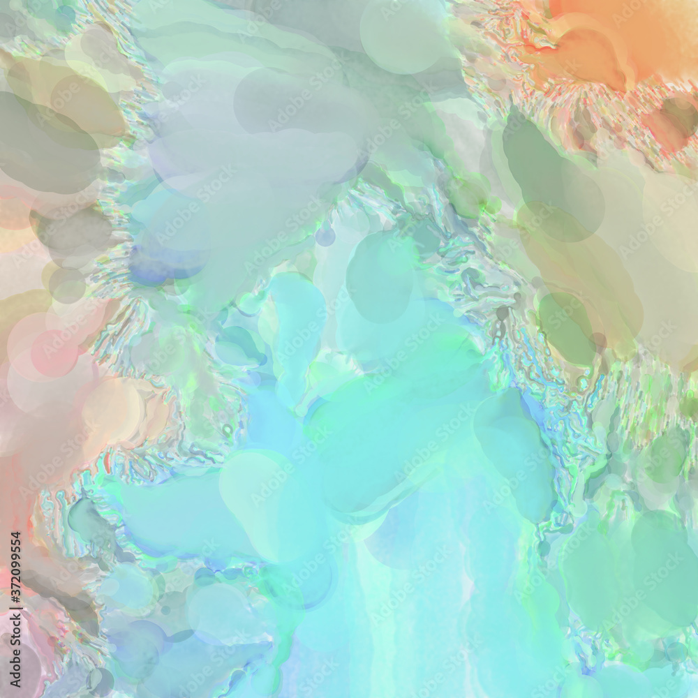 Fototapeta premium Abstract texture. Expressive handmade watercolors on surface. Watercolor brushstrokes. Modern art. Multi color backdrop. Contemporary wall art. Colorful backdrop. 2d illustration.