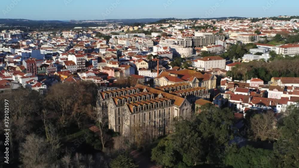 Portugal. Aerial view in the city of Caldas da Rainha Portugal. Europe Portugal. Aerial view in the city of Caldas da Rainha Portugal. Europe