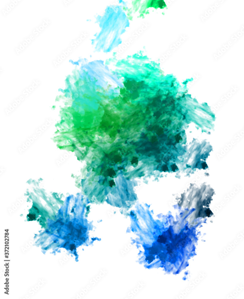 Brushed Painted Abstract Background. Brush stroked painting. Strokes of paint. 2D Illustration.