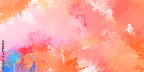 Brushed Painted Abstract Background. Brush stroked painting. Strokes of paint. 2D Illustration.