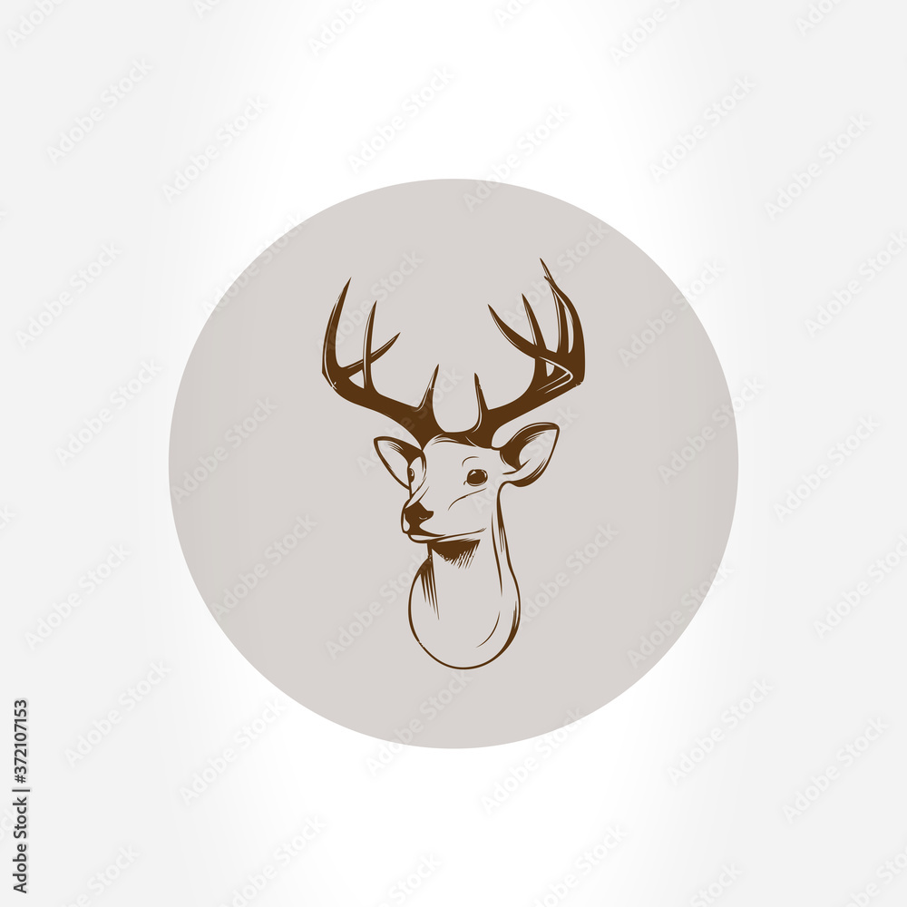 deer head vector deer head vector