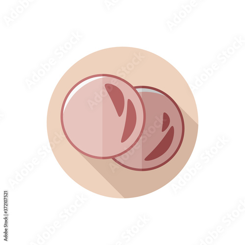 Flat design ham