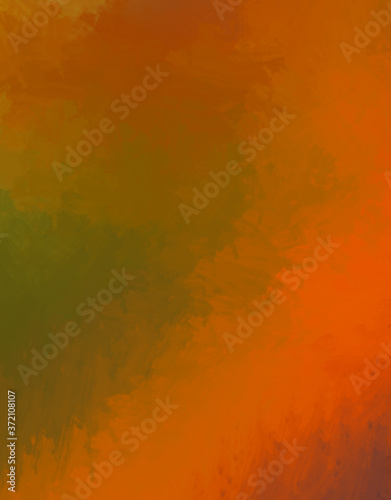 Brushed Painted Abstract Background. Brush stroked painting. Strokes of paint. 2D Illustration. © Hybrid Graphics