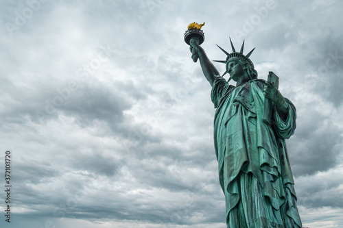Cloudy Statue of liberty
