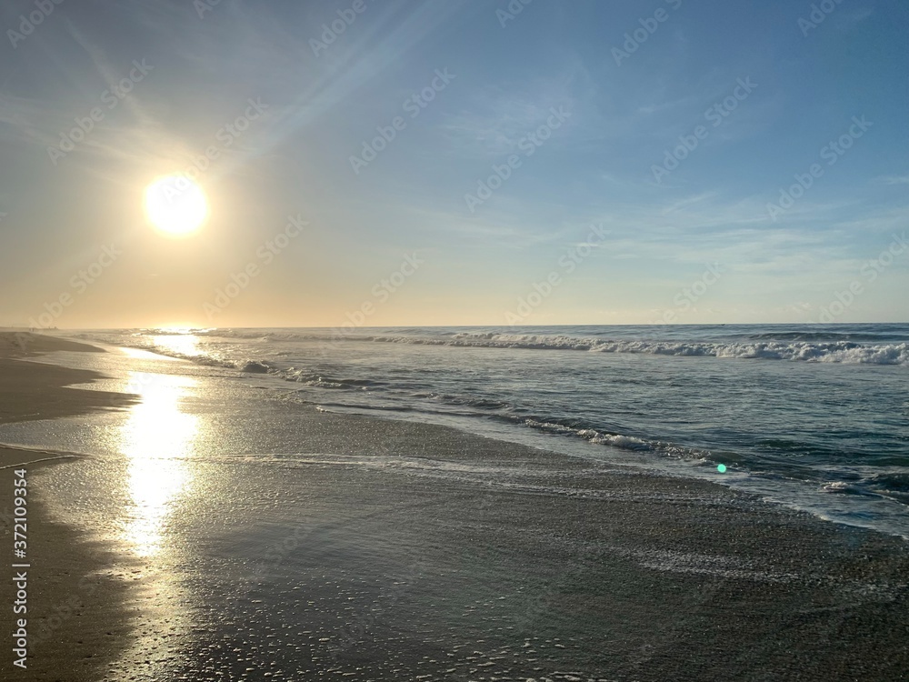 Fototapeta premium Playa en el amancer