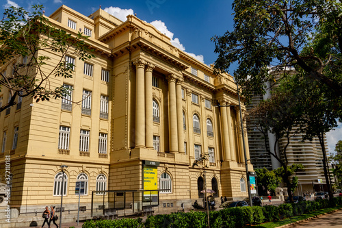 Cultural Center Building at Liberty Square in Belo Horizonte, Brazil