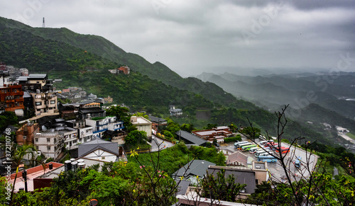 Jiufen Village in the rain, Taiwan