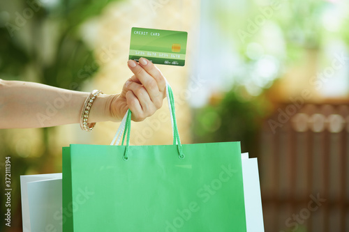 woman shopper with bags