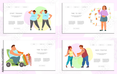 Webpage template of obese people