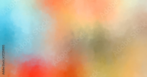 Brushed Painted Abstract Background. Brush stroked painting. Artistic vibrant and colorful wallpaper..