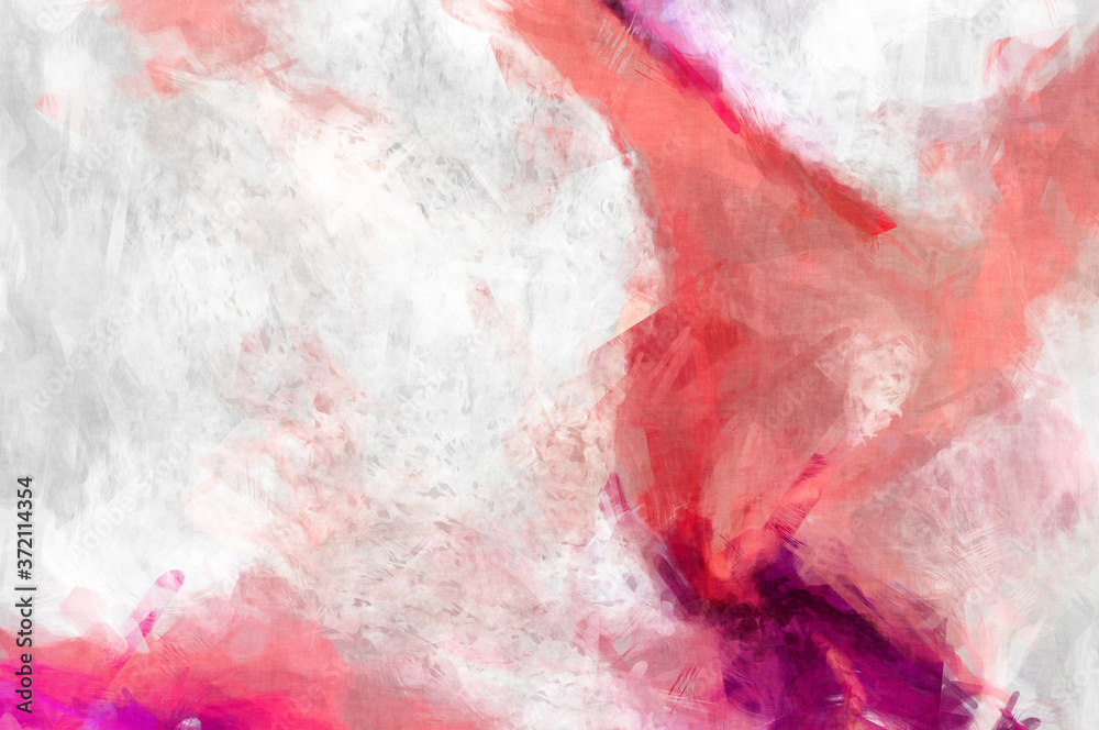Naklejka premium Rough brushstrokes on abstract background. Brush painting. Color strokes of paint. Unique wall art. Modern art on canvas. Colorful contemporary artwork.