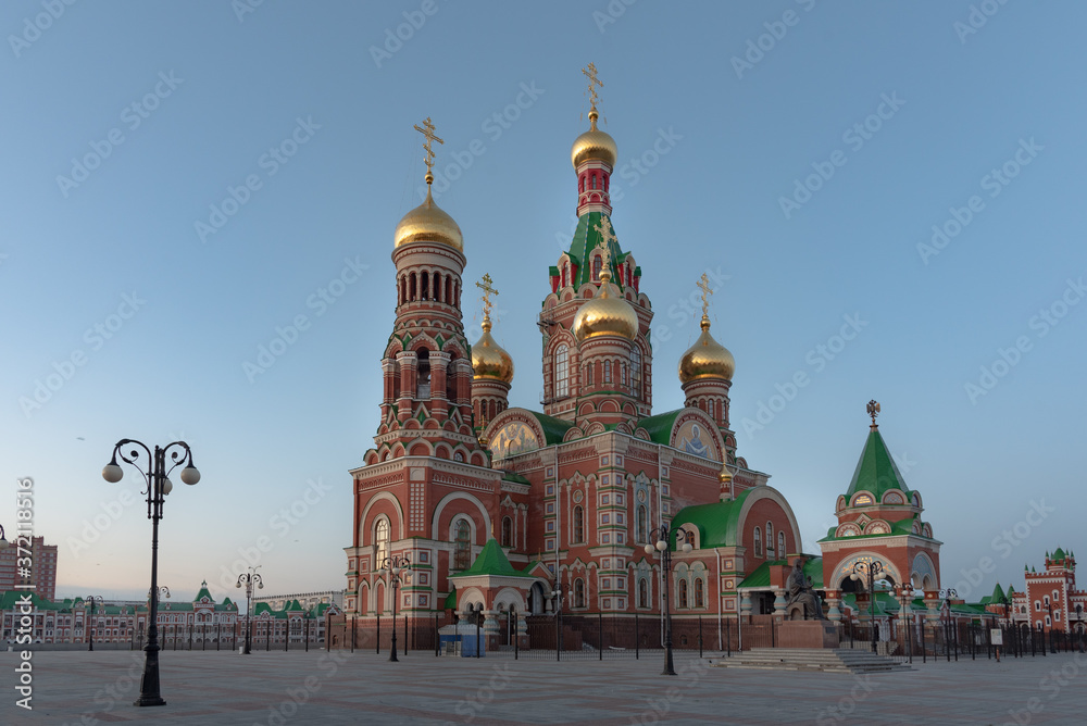 Orthodox cathedral in Yoshkar-Ola city in Russia