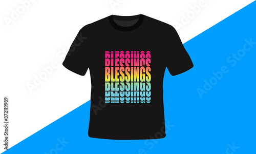 Colorful typography t-shirt design vector