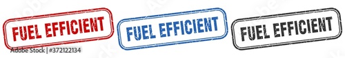 fuel efficient square isolated sign set. fuel efficient stamp