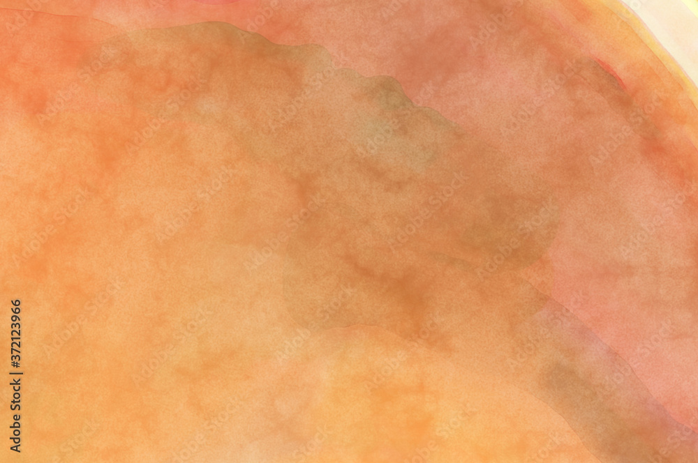 Fototapeta premium Watercolor abstract painting with pastel colors. Soft color painted illustration of calming composition for poster, wall art, banner, card, book cover or packaging. Modern brush strokes painting.
