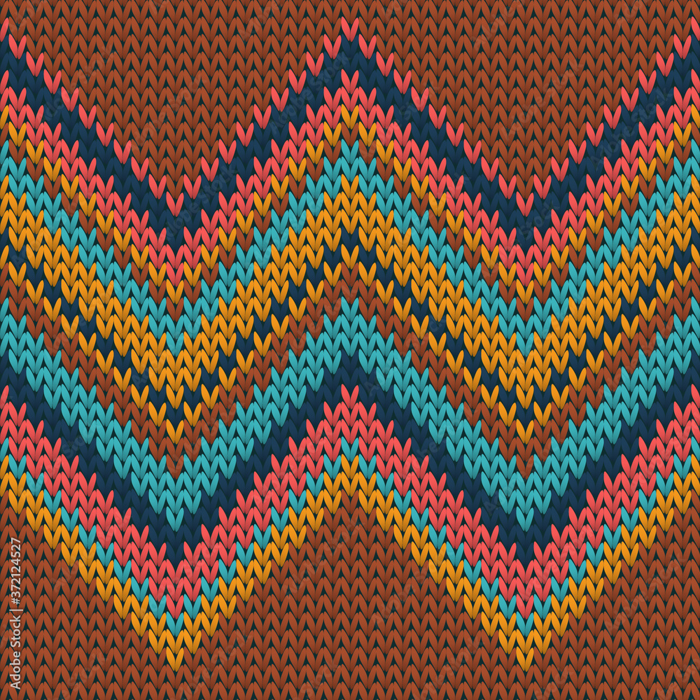 Fluffy zig zal lines knitting texture geometric 