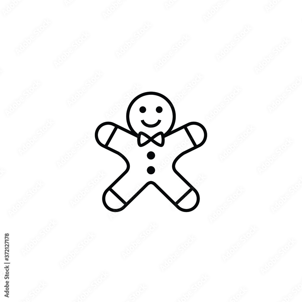 Cookie thin icon isolated on white background, simple line icon for your work. Cookie thin icon isolated on white background, simple line icon for your work.