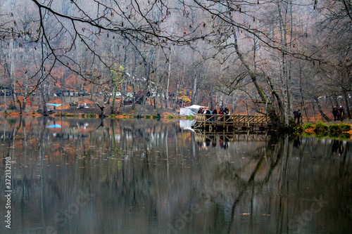 Mesmerizing fall season in Yedigoller lake located in Turkey
