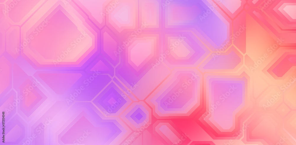 Layers of colorful and vibrant geometrical shapes. Digital illustration of a tech layout. Futuristic design template. Layers of colorful and vibrant geometrical shapes. Digital illustration of a tech layout. Futuristic design template.