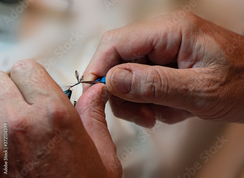 fly tying hands