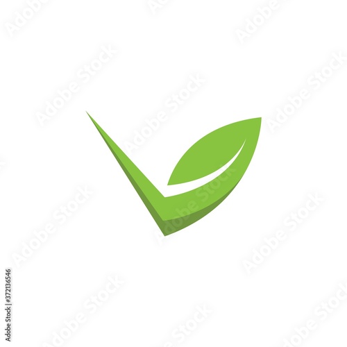 Free Download v Letter leaf  Icon Design Vector - GFXLoad