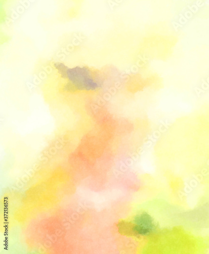 Watercolor painted background. Abstract Illustration wallpaper. Brush stroked painting. 2D Illustration.