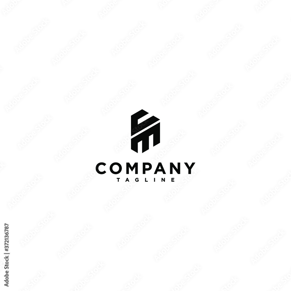 Obraz premium logo designs initial CM simple concept and elegant