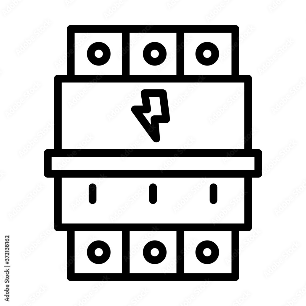 Circuit breaker fixture icon Circuit breaker fixture icon
