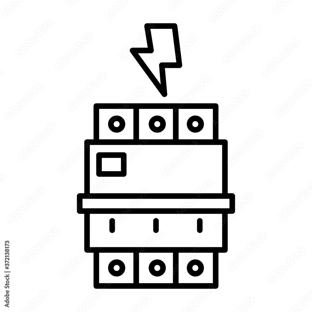 Circuit breaker fixture icon Circuit breaker fixture icon