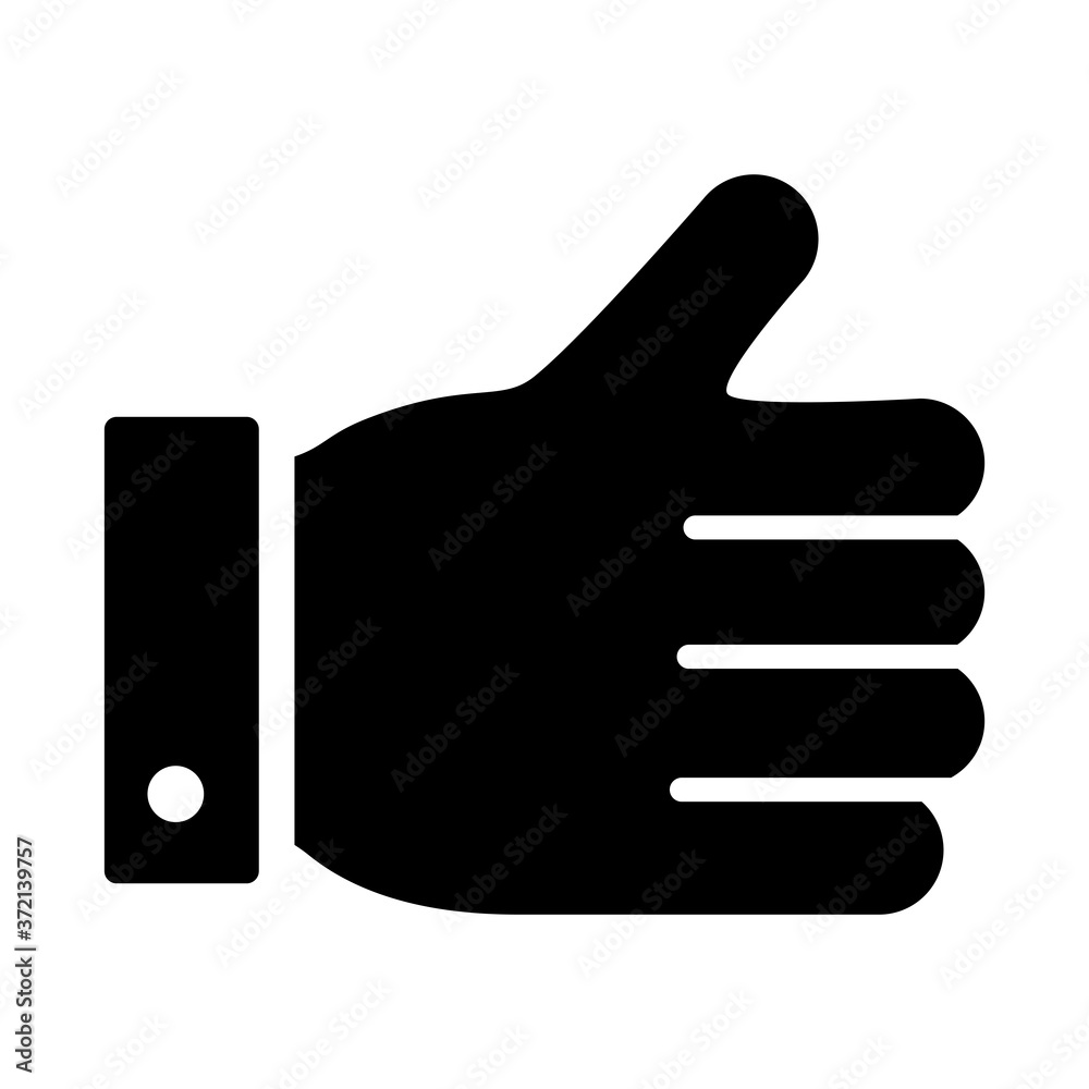 hand like social media marketing silhouette style hand like social media marketing silhouette style